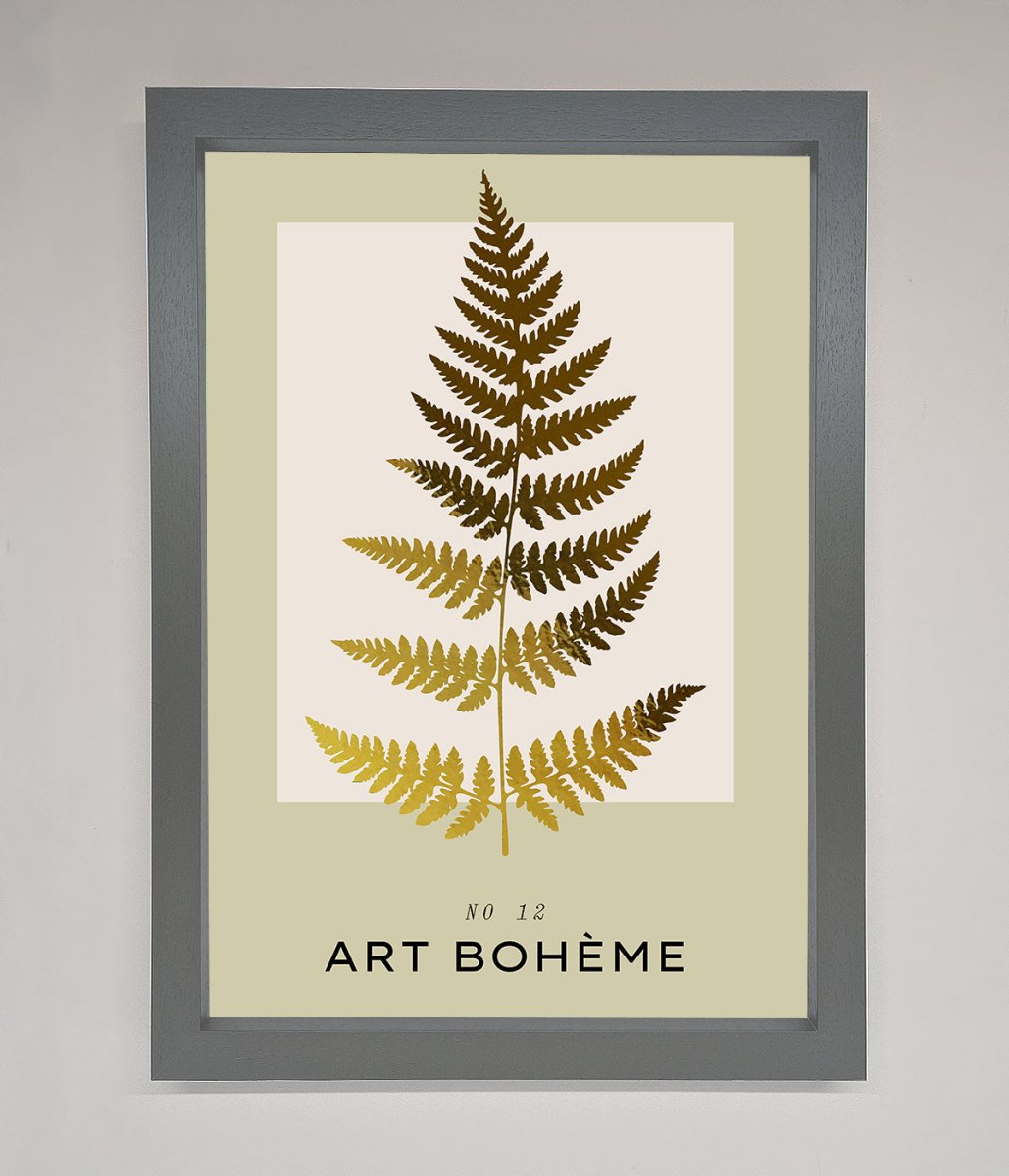 Art Boheme Leaf Foil Print