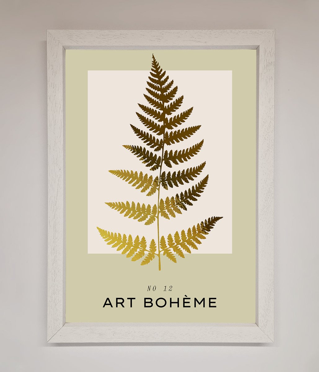 Art Boheme Leaf Foil Print