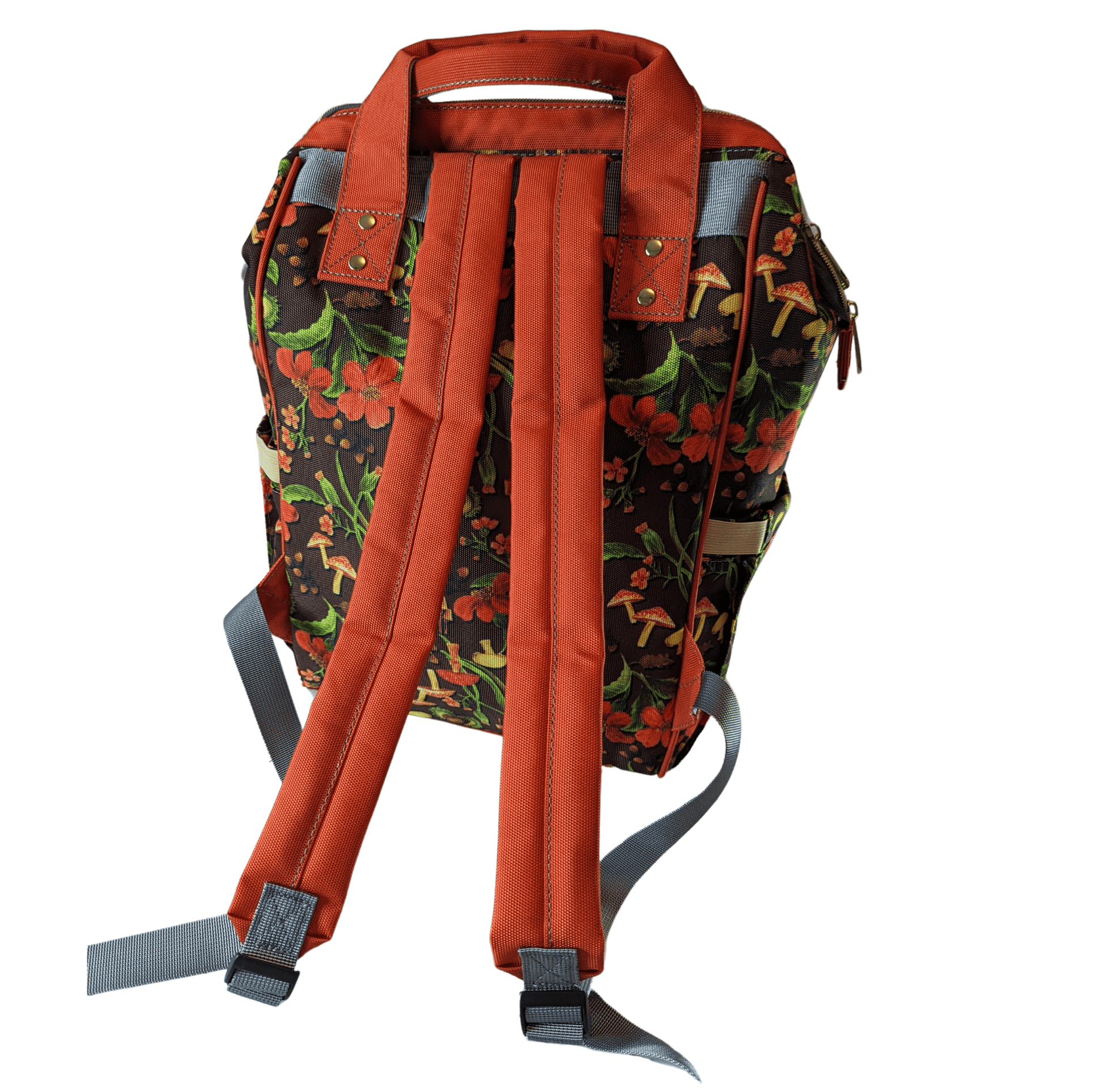 Autumn Mushrooms Baby Nappy Bag - S(Mush)y