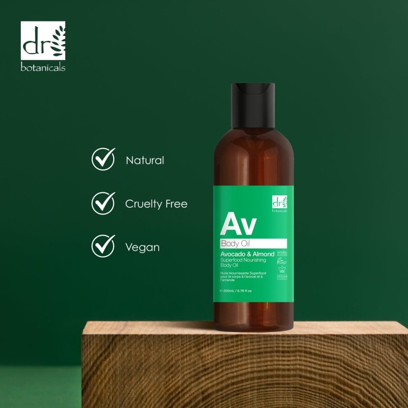 Avocado and Almond Superfood Nourishing Body Oil 200ml