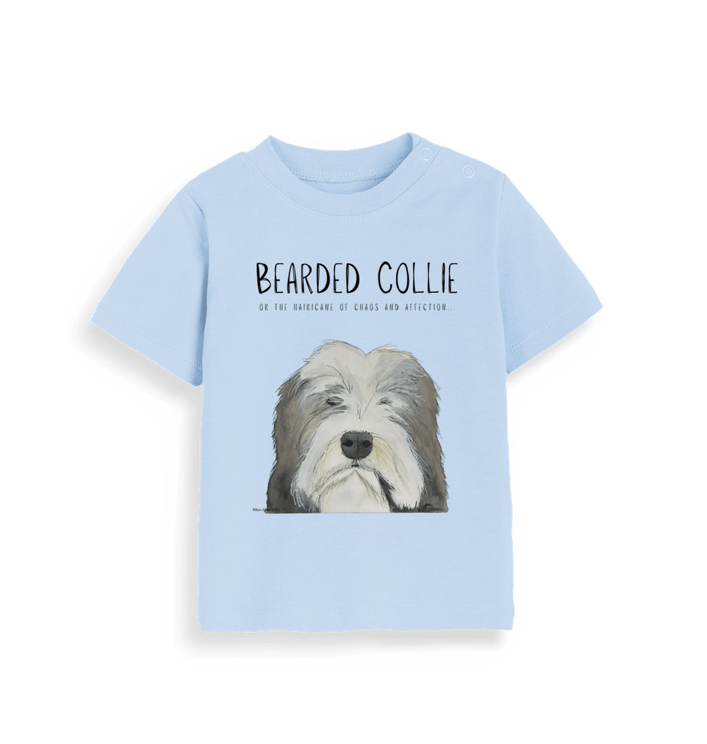 The Bearded Collie Baby T-Shirt: Chaos and Cuteness in One Adorable Tee
