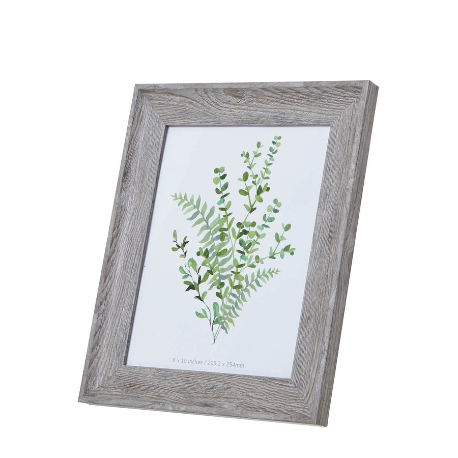 Grey washed 8x10 rustic wood photo frame with distressed finish for farmhouse or modern decor by Sostter at brixbailey.com