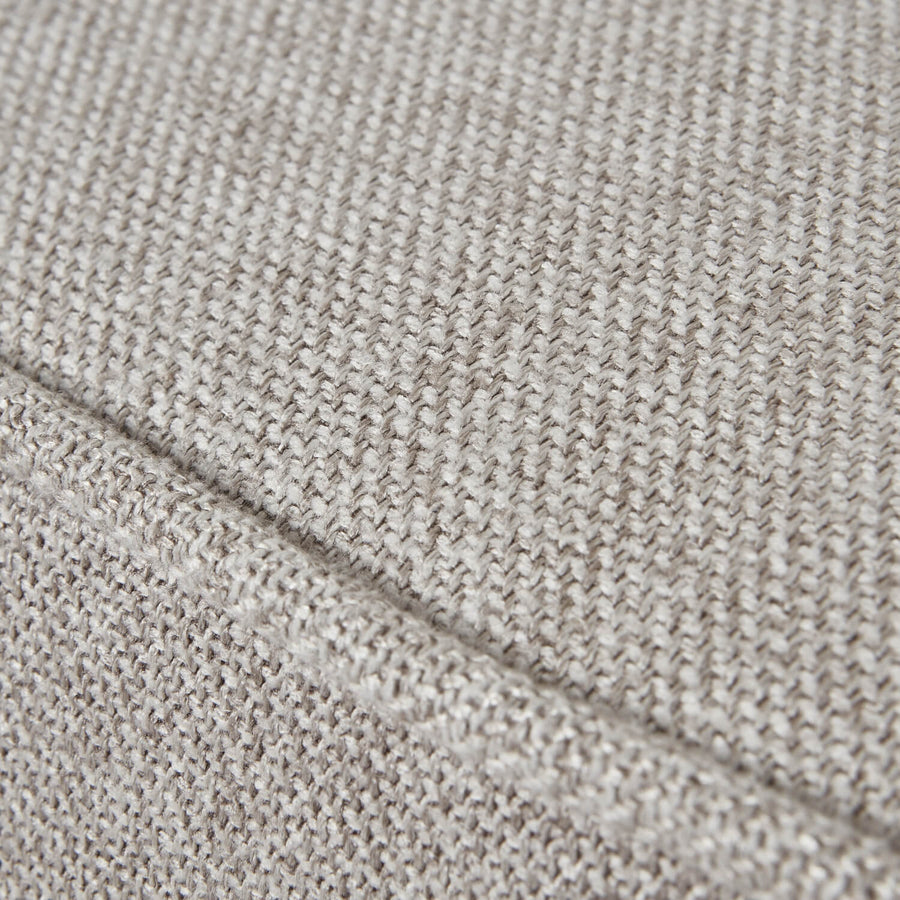 Lily Swivel Chair in oatmeal twill fabric with 360-degree rotation, solid wood frame, and contemporary neutral design by Sostter at brixbailey.com