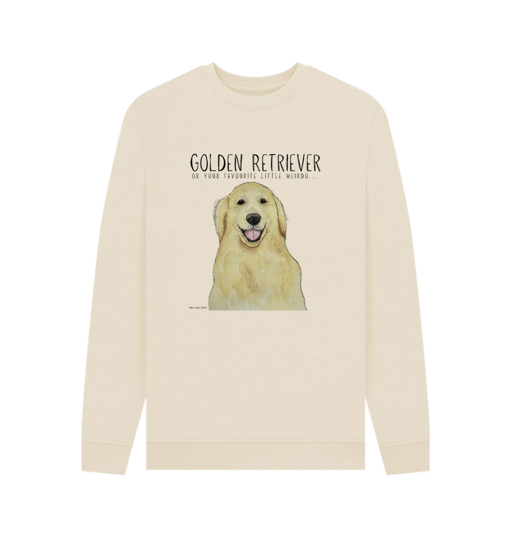 Golden Retriever Vibes: Sustainable Men’s Sweatshirt