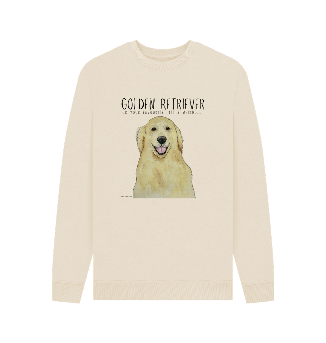 Golden Retriever Vibes: Sustainable Men’s Sweatshirt