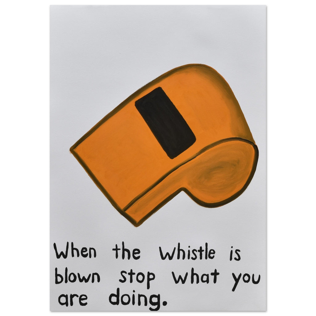 When the Whistle is Blown Quirky Wall Art