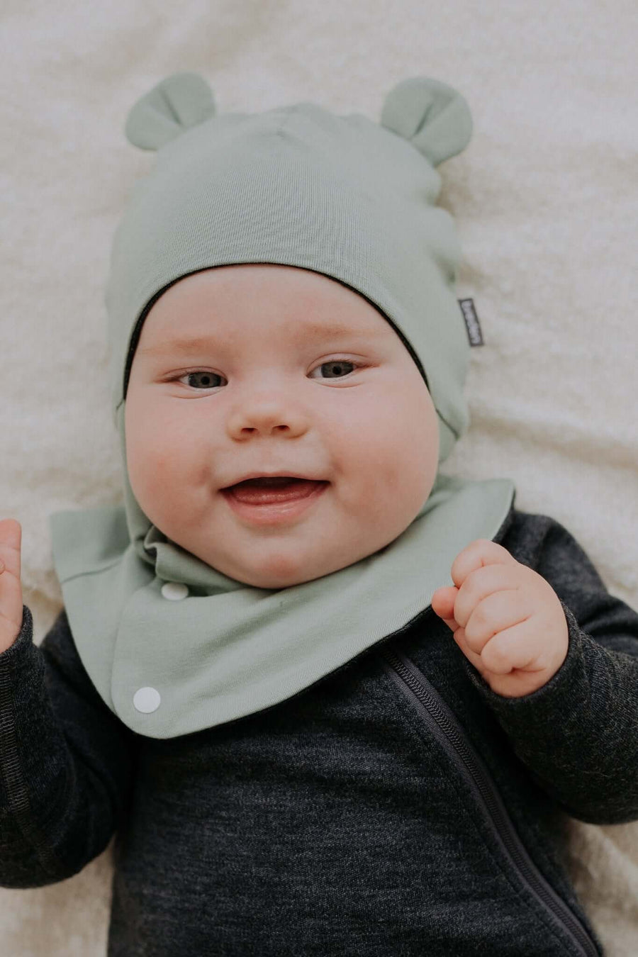 Merino-Lined Baby Balaclava with Cute Ears – Warm & Stylish by Breden at brixbailey.com