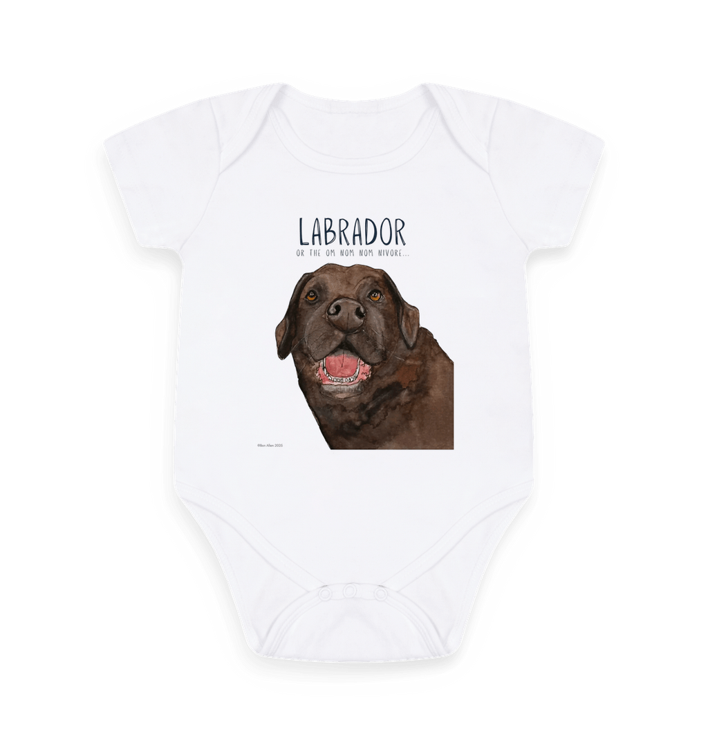 Tiny Tums & Big Crumbs – The Chocolate Labrador Bodysuit