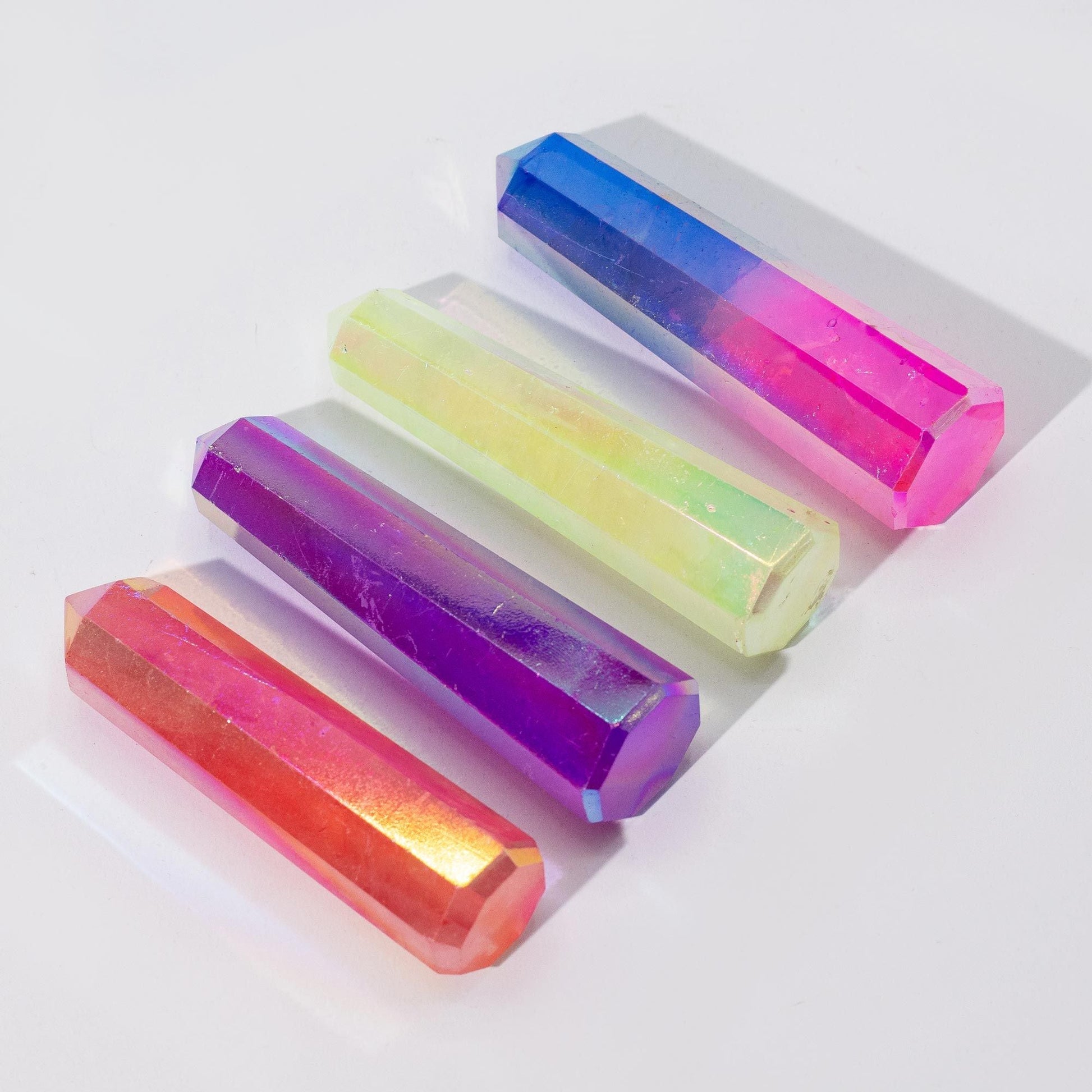 Purple Aurora Crystal Quartz Obelisk Point 9cm