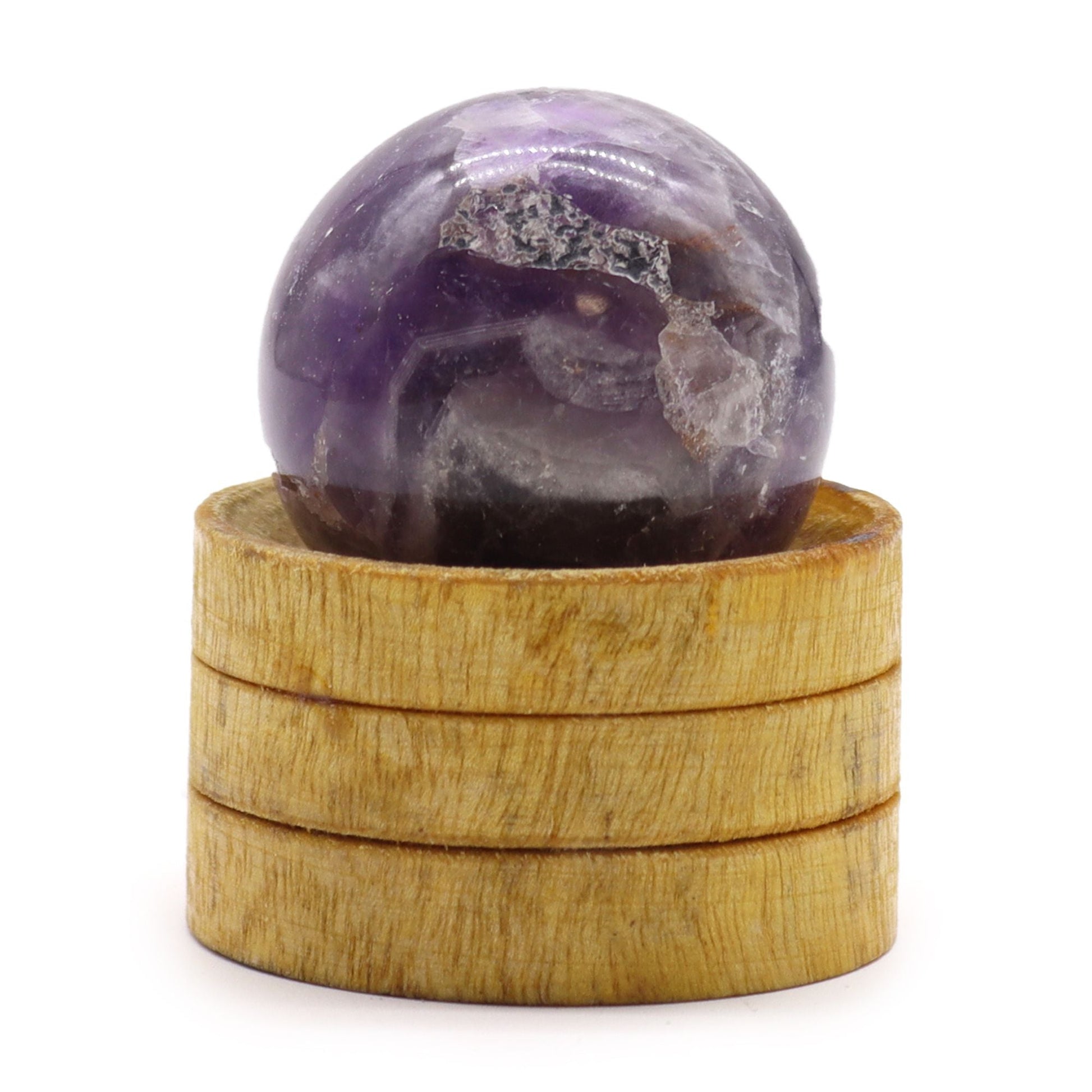 African Amethyst Sphere 40mm with Stand