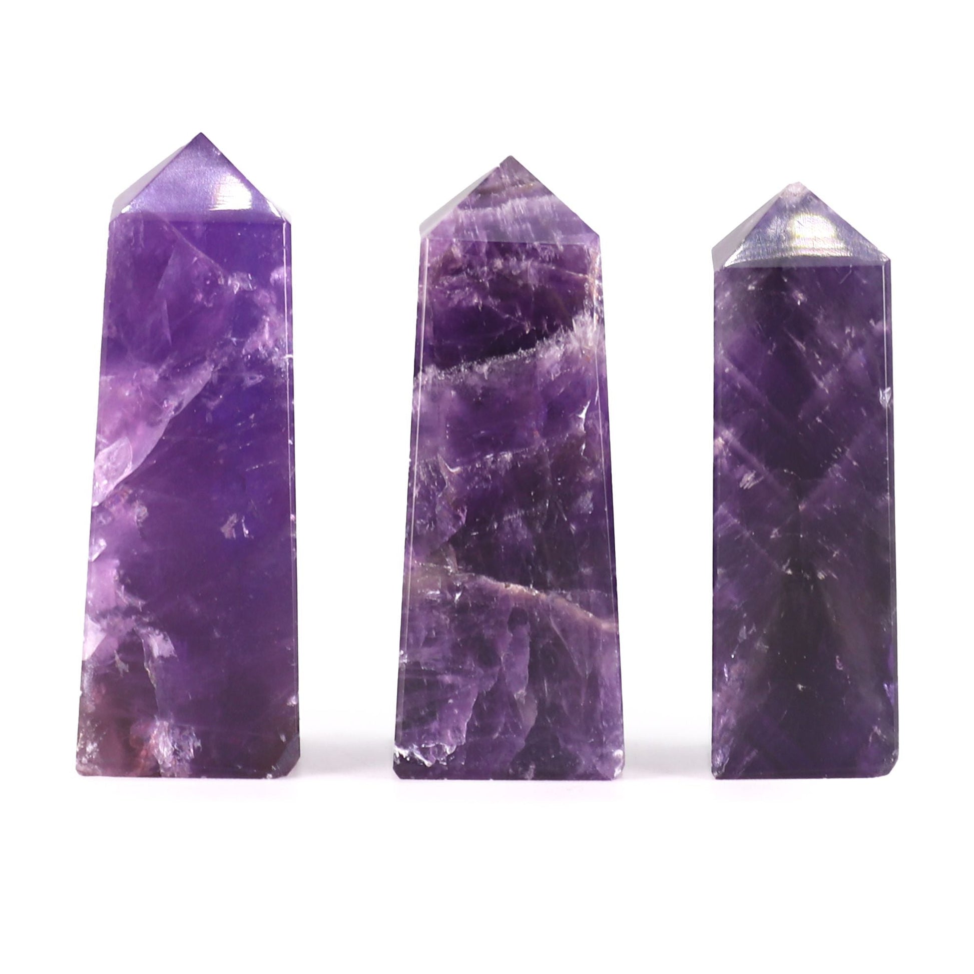 Gemstone Obelisk Points Amethyst 5cm