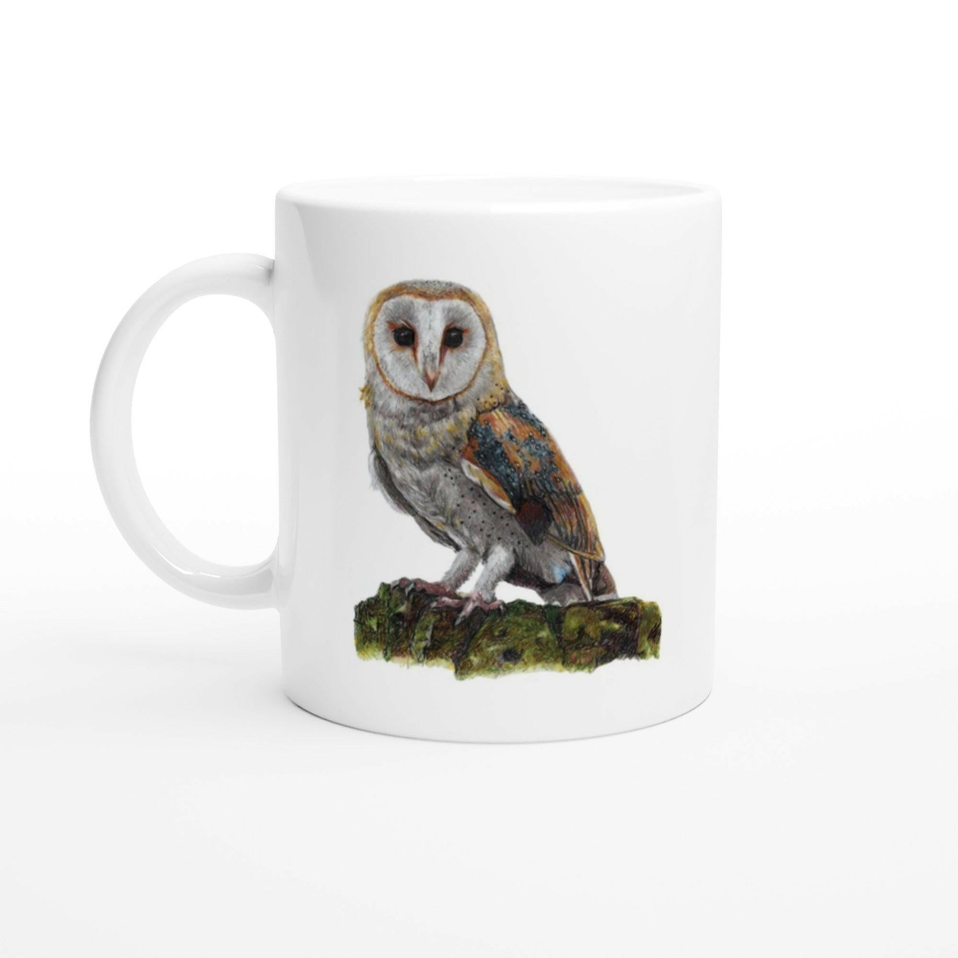 Barn Owl Mug – 11oz Ceramic Wildlife Coffee Cup