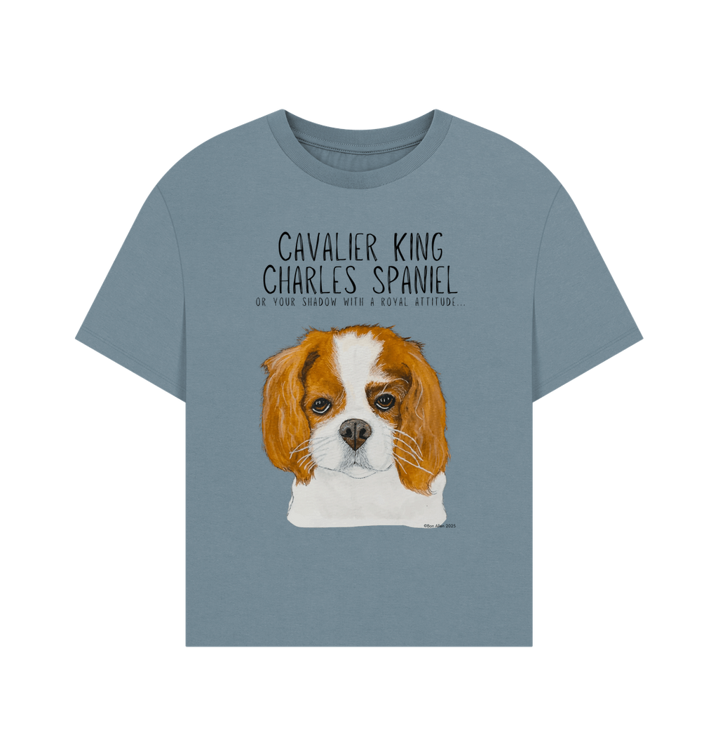 Bow Down, Darling: Sustainable Women’s Tee with Cavalier Queen Vibes