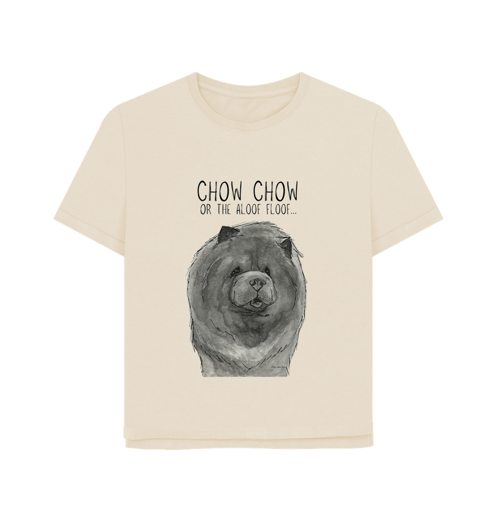 Stylish & Comfy: Blue Chow Chow Women's Relaxed Fit T-Shirt – The Perfect Fit for Dog Lovers!