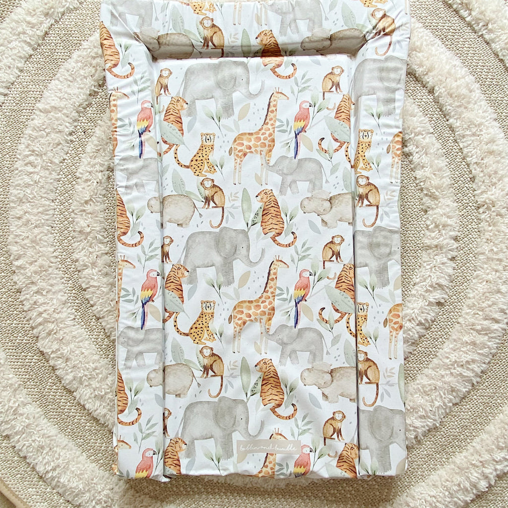 Standard Changing Mat - Jungle Animals Print