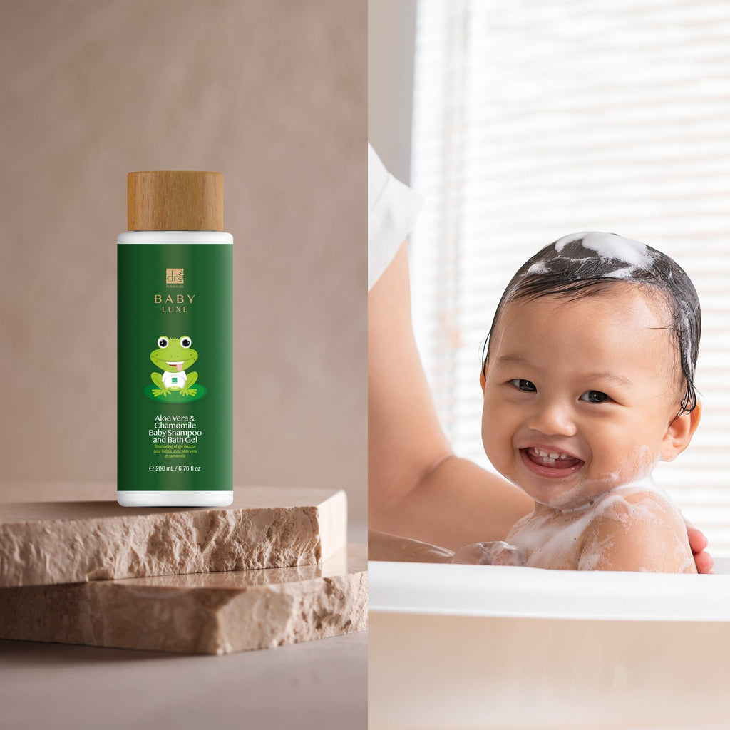 Baby Aloe Vera and Chamomile Shampoo and Bath Gel 200ml Twin Pack