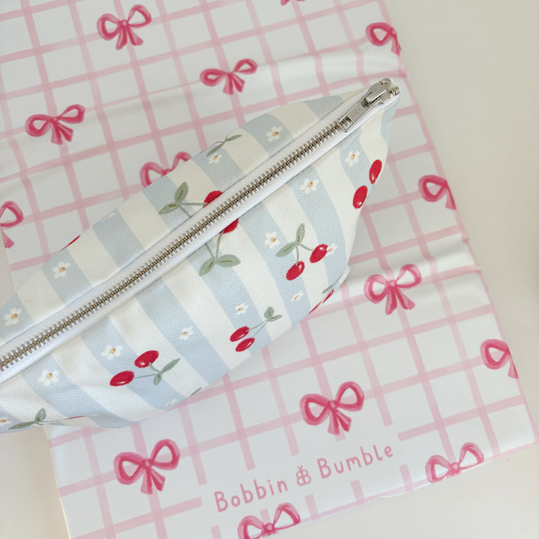 Nappy Wallet - Cherry Stripe