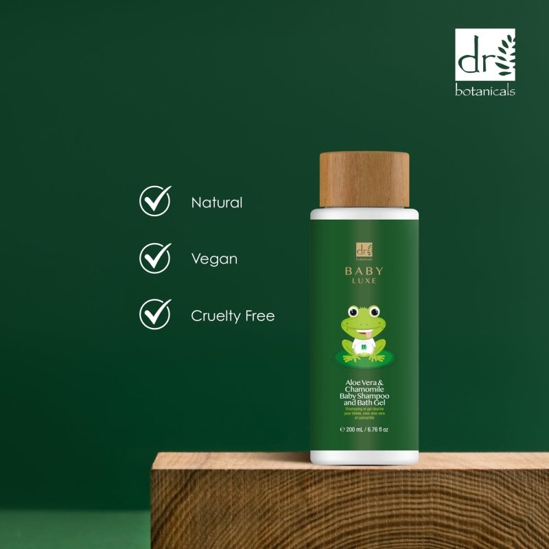 Aloe Vera and Chamomile Baby Shampoo and Bath Gel 200ml