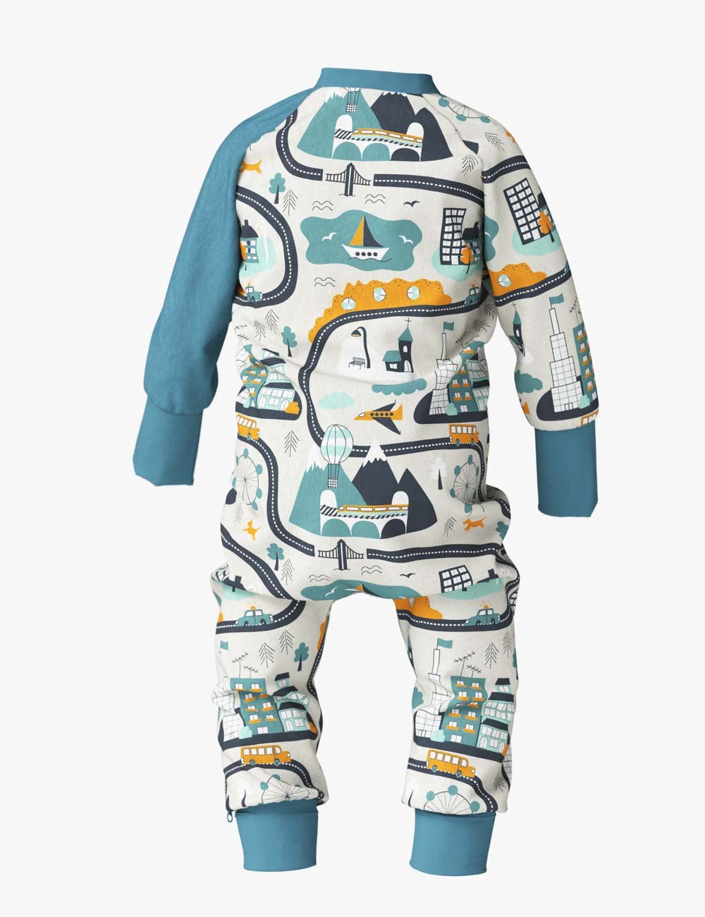 Jumpsuit FREDA - Versatile, Comfortable Outfit with Easy Diaper Changes - Designed in Europe by Breden at www.brixbailey.com