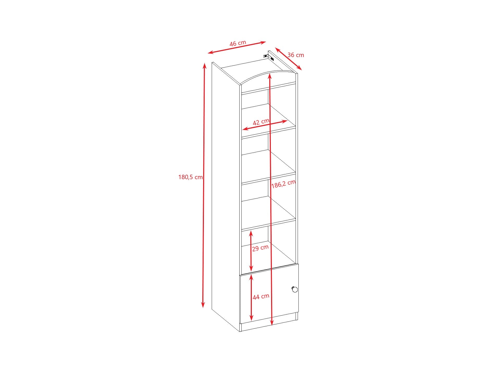 babydreams single shelf in a vibrant kids room with soft morning light highlighting its safe rounded edges