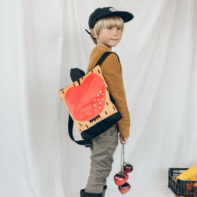 Apple-Themed Kids Backpack – Fun & Durable for Little Explorers by Muni at brixbailey.com