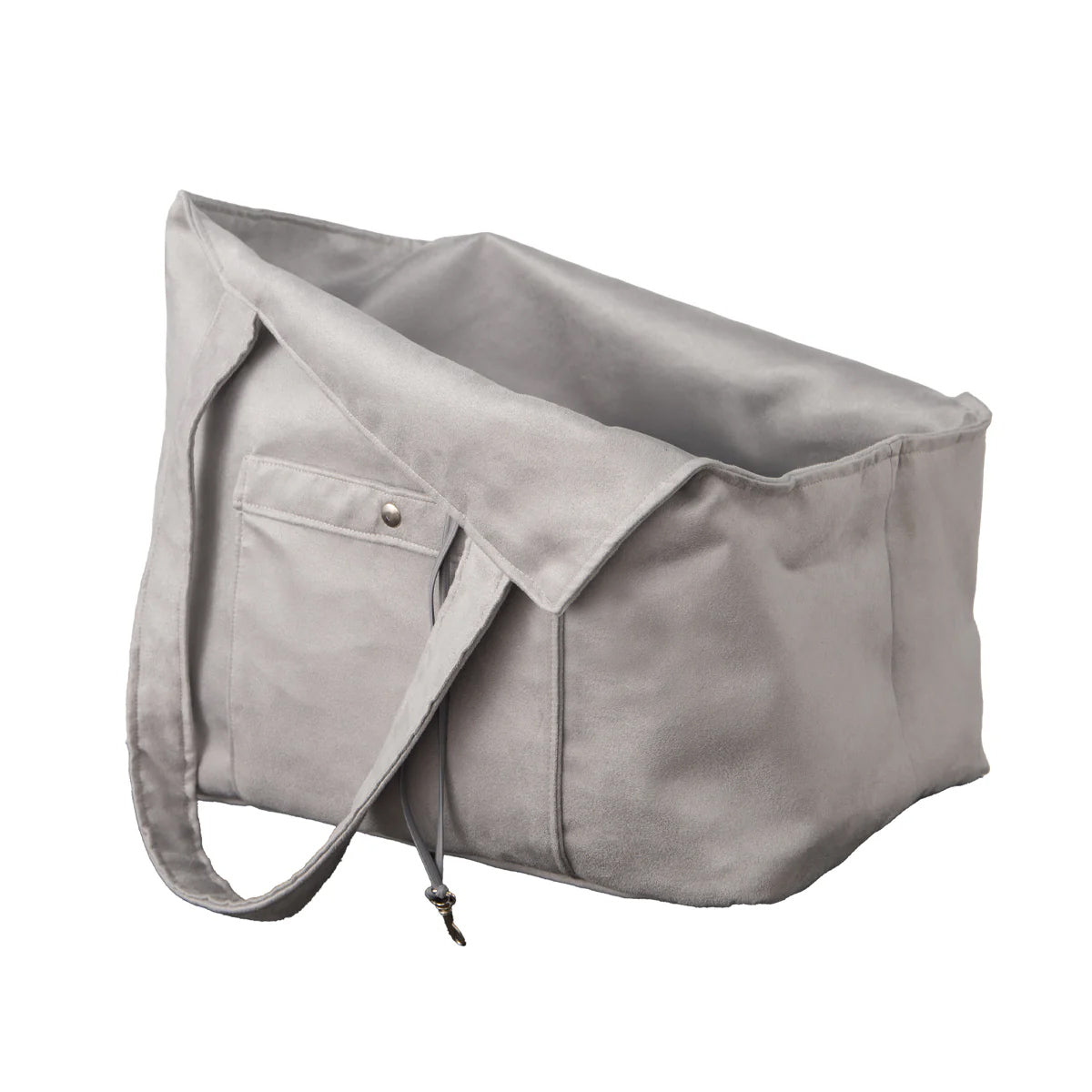 Soho Poms Grey Suede Camden Bear Dog Carrier