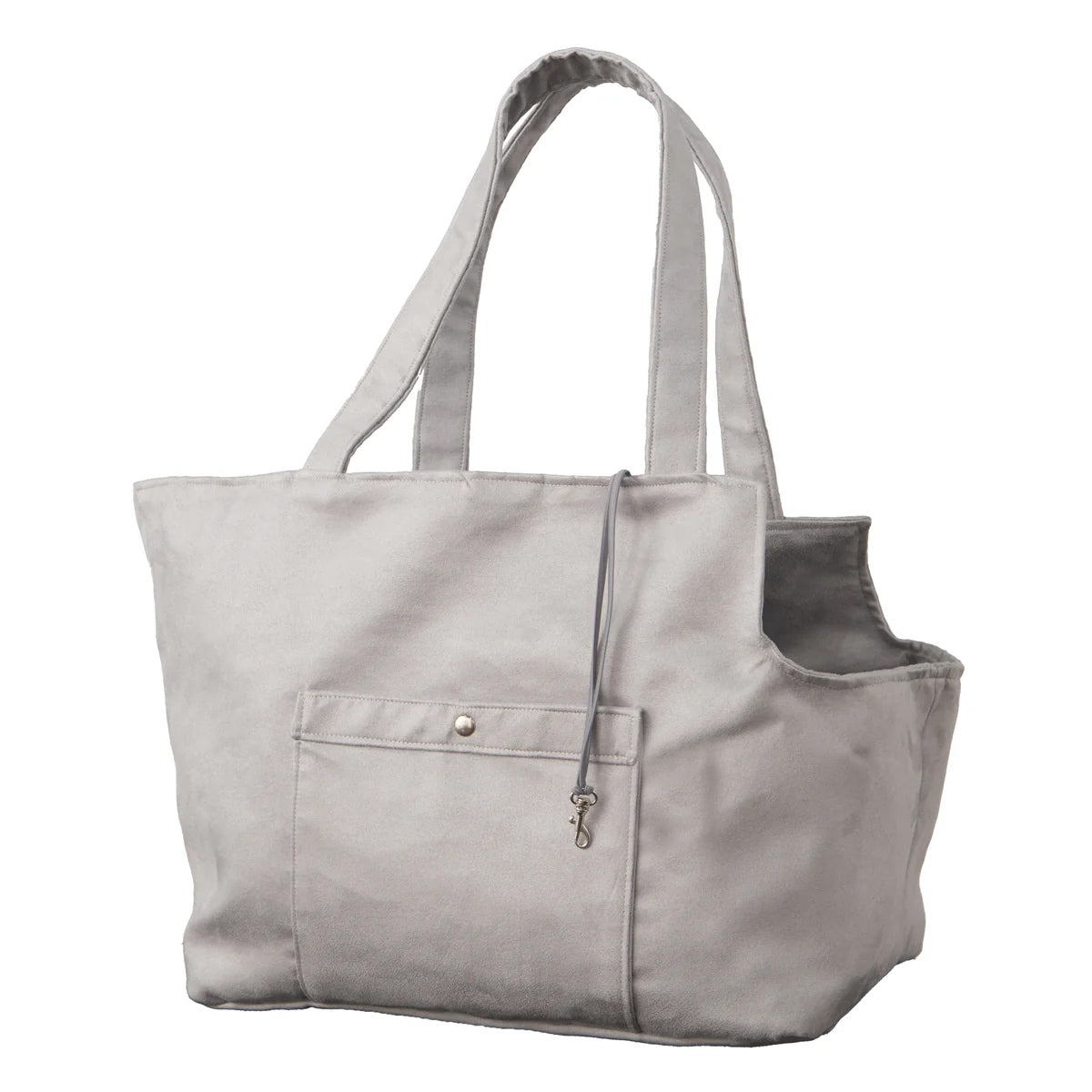 Soho Poms Grey Suede Camden Bear Dog Carrier