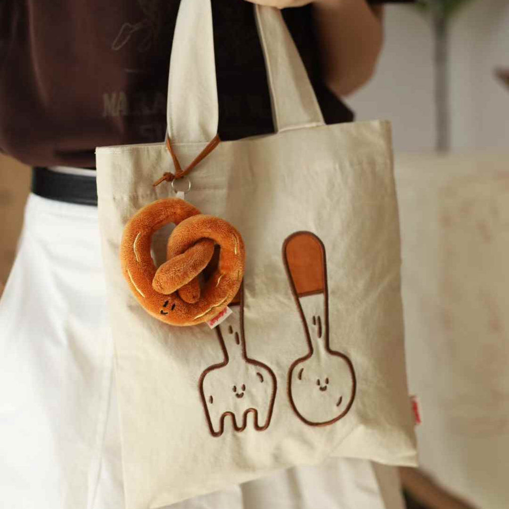 Daily White Bakery Canvas Tote Bag