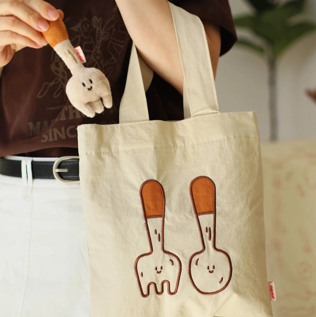 Daily White Bakery Canvas Tote Bag