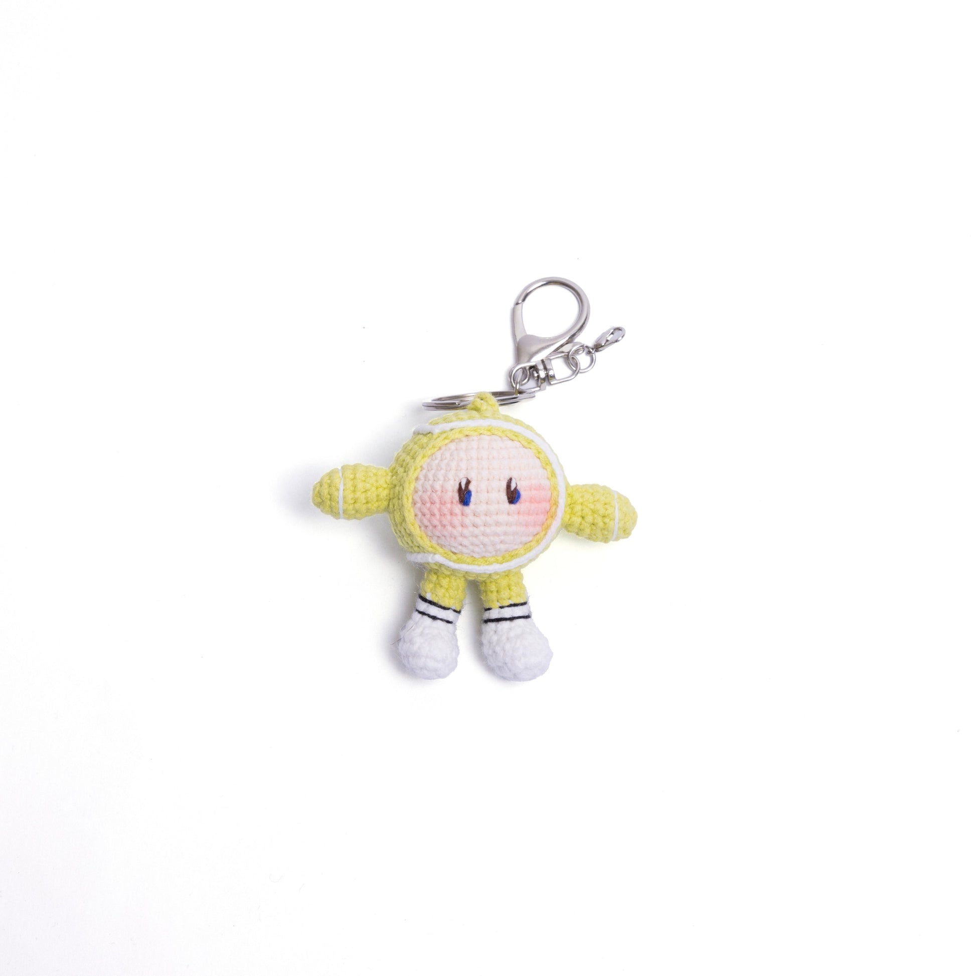 Tennis Ball and Racket Bag Charm Key Chain