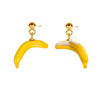 Banana Love Earrings by SCULP – Handcrafted Ceramic Luxury by SCULP at www.brixbailey.com