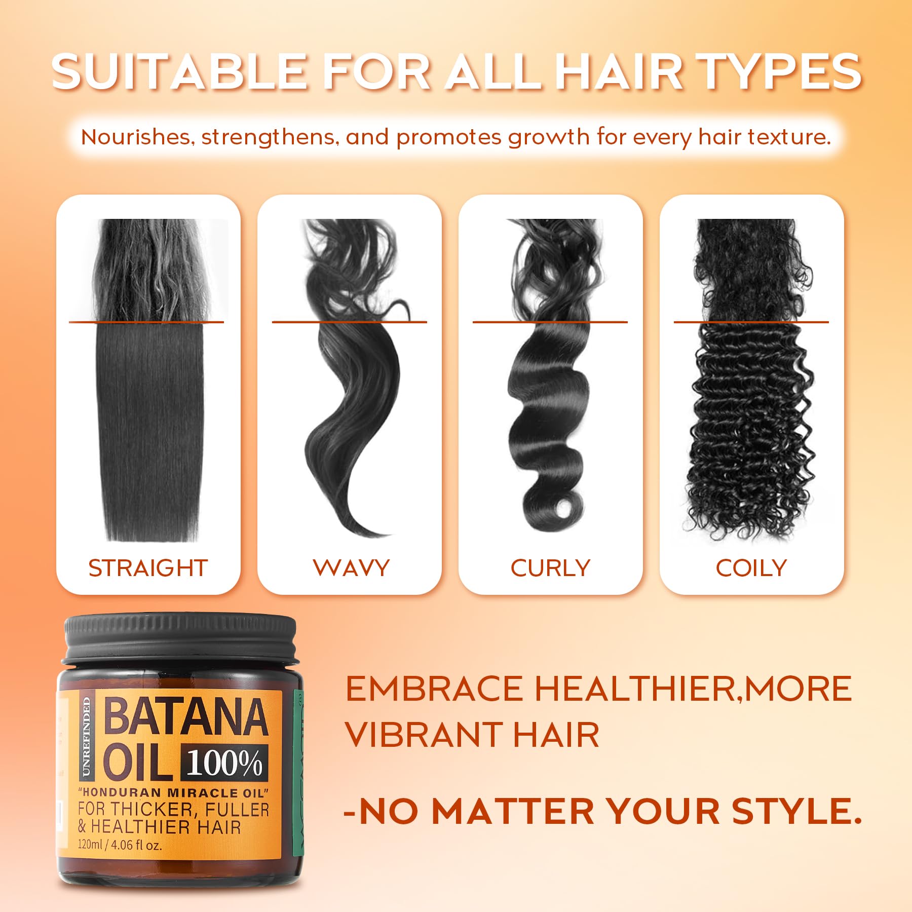 Batana Oil for Hair Growth – 2 fl oz | Raw Organic Batana Oil, Honduras