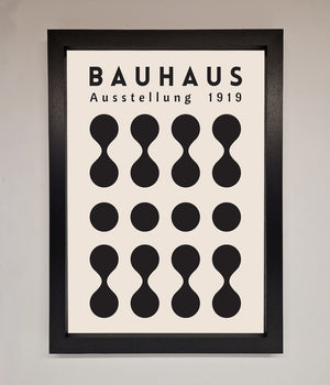 Bauhaus Black 1919 Framed Wall Art