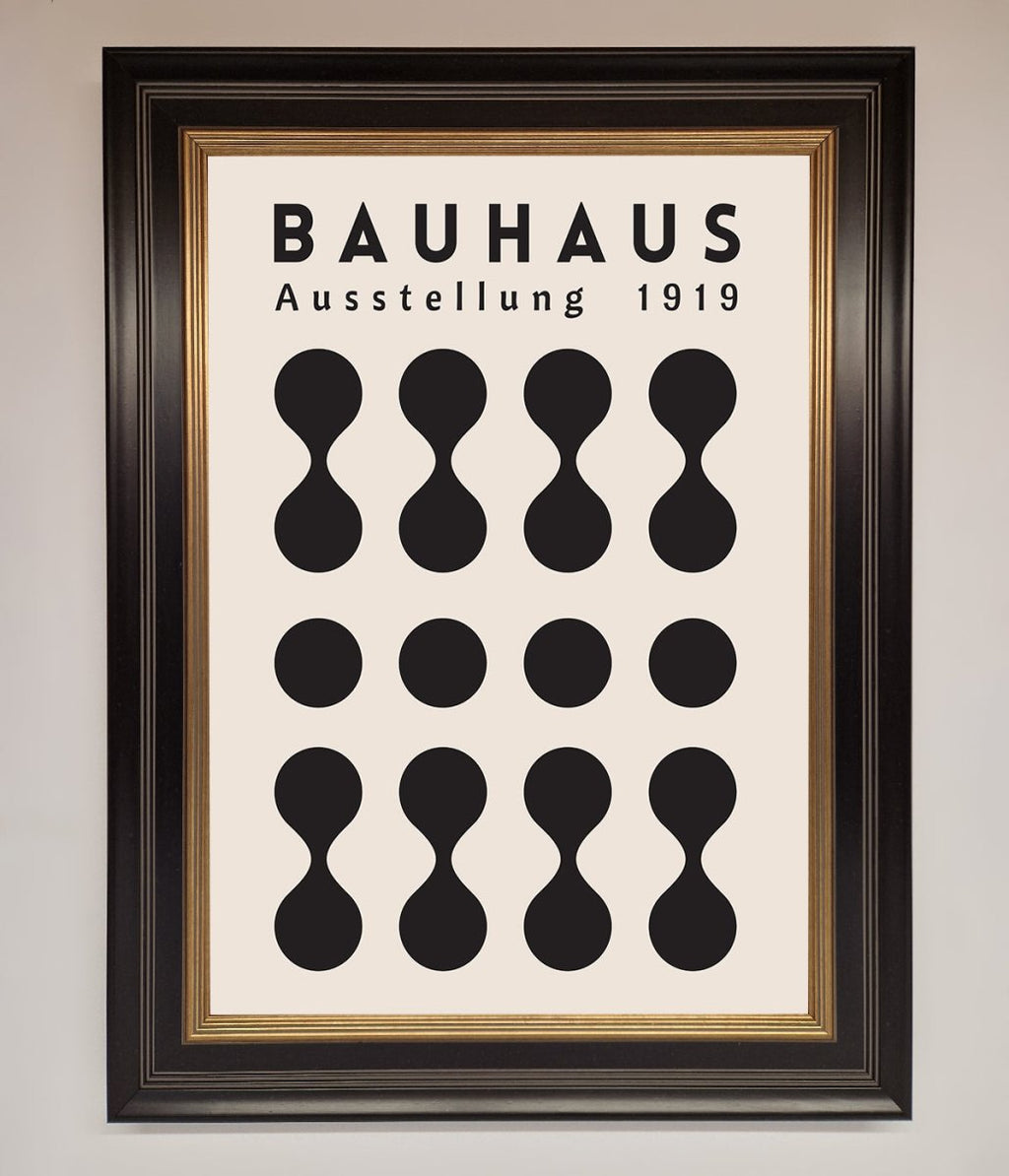 Bauhaus Black 1919 Framed Wall Art