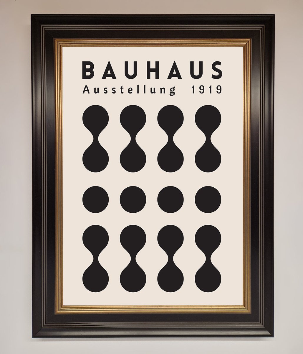 Bauhaus Black 1919 Framed Wall Art