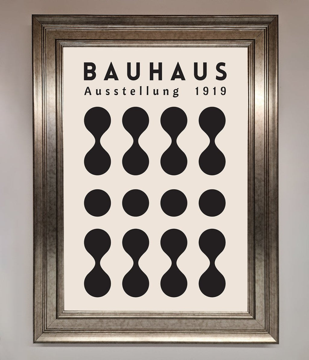 Bauhaus Black 1919 Framed Wall Art