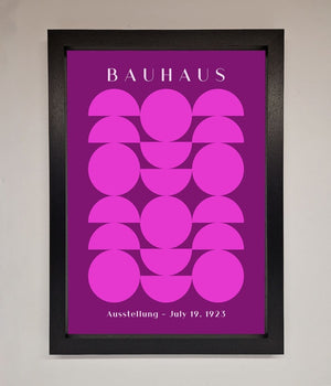 Bauhaus Pink And Purple Abstract Framed Print