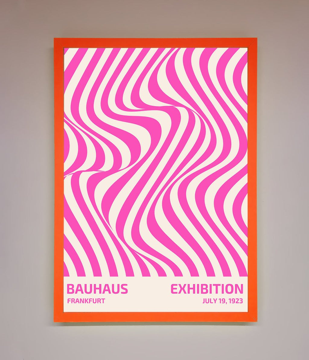 Bauhaus Pink Expedition Framed Wall Art