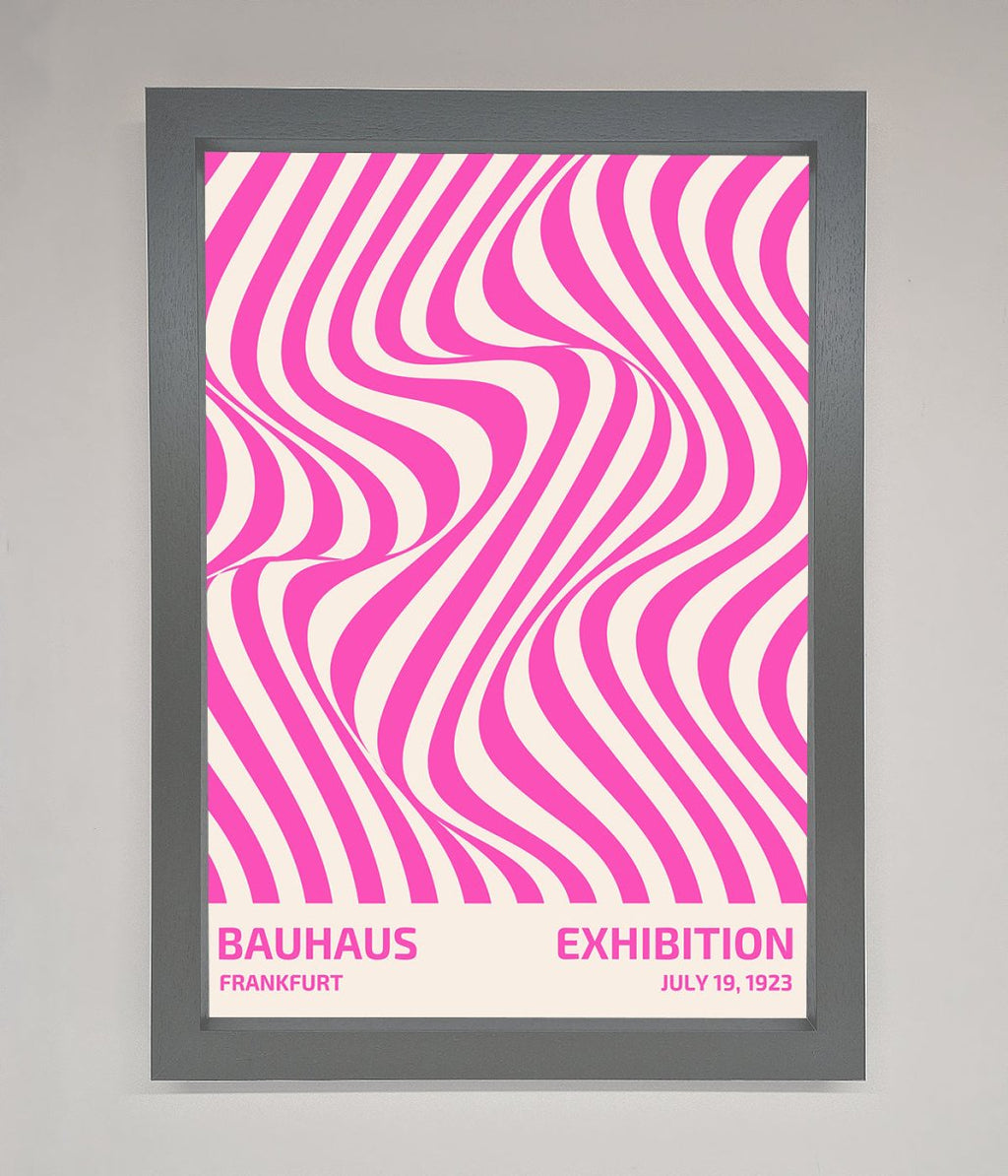 Bauhaus Pink Expedition Framed Wall Art
