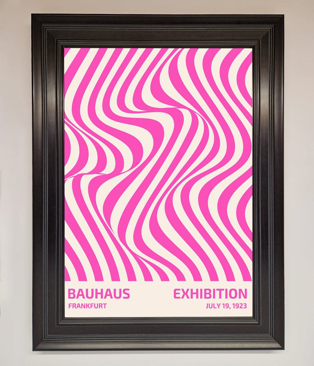 Bauhaus Pink Expedition Framed Wall Art