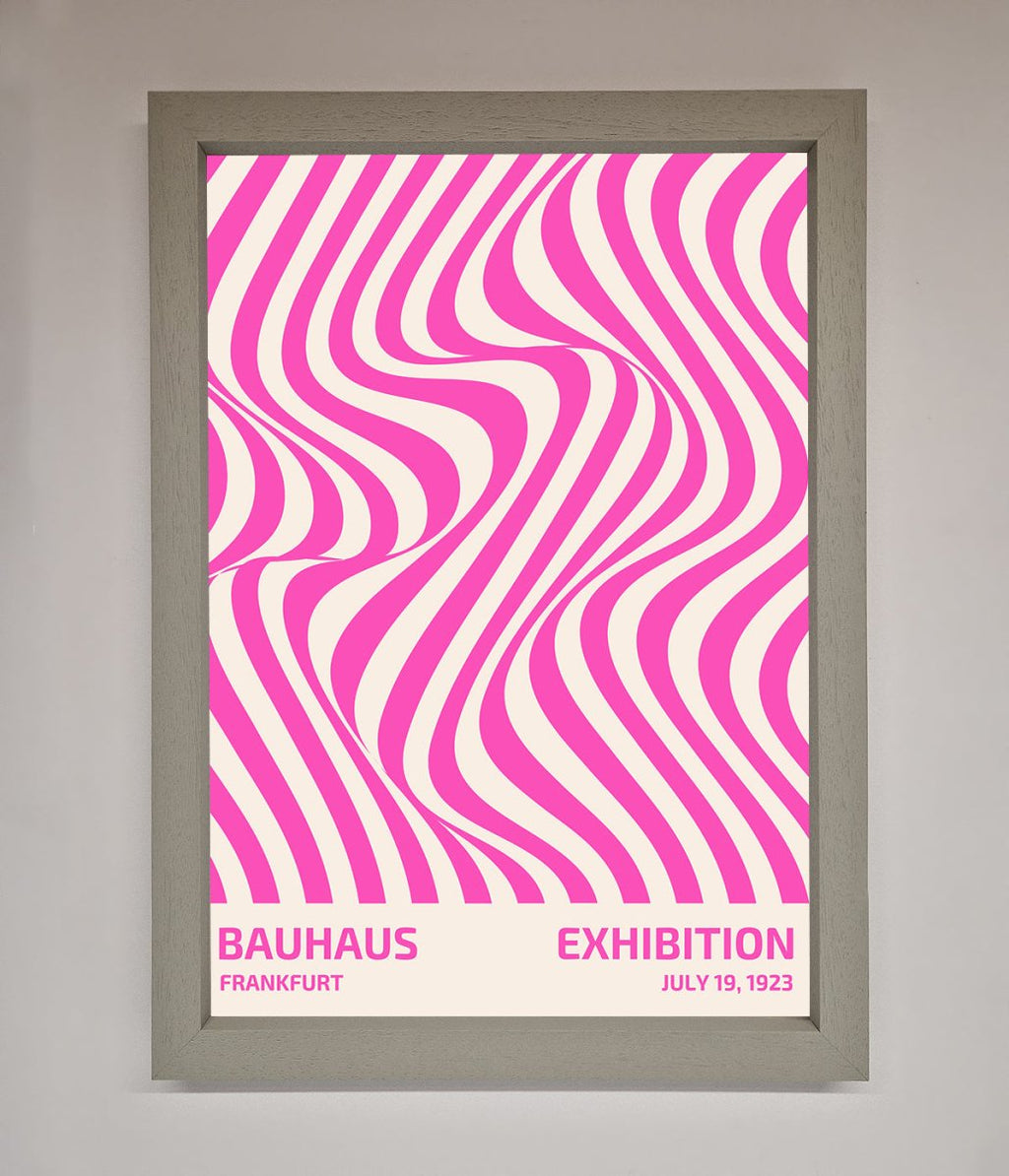 Bauhaus Pink Expedition Framed Wall Art