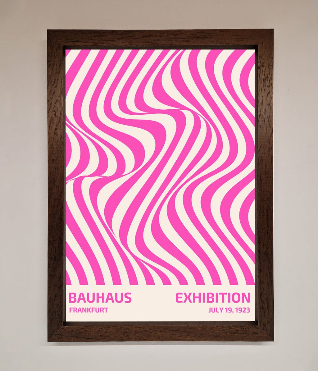 Bauhaus Pink Expedition Framed Wall Art