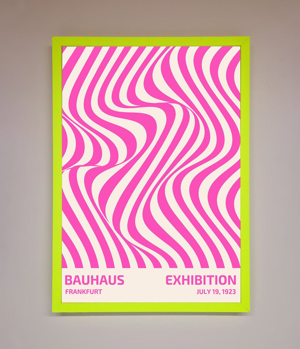 Bauhaus Pink Expedition Framed Wall Art