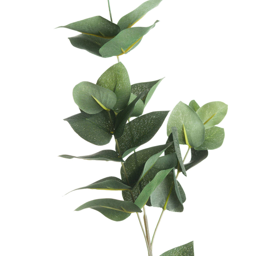 Lifelike artificial eucalyptus stems with silver-sage leaves, perfect for vase arrangements and home decor. by Sostter at brixbailey.com
