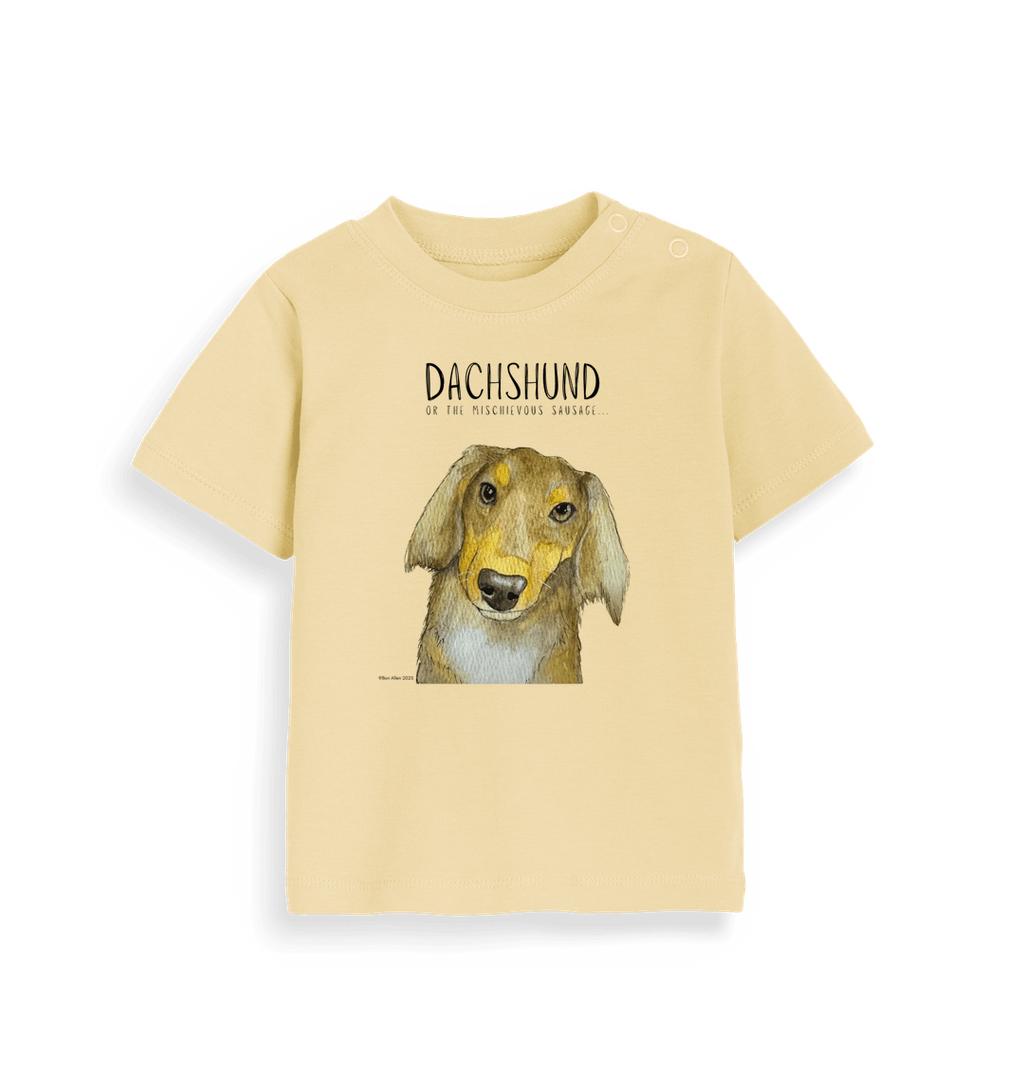 Long Haired Dachshund Baby Tee – Small But Mighty!
