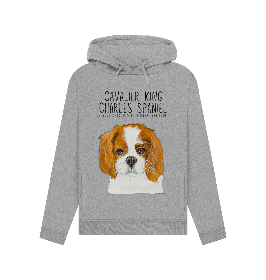 Her Royal Softness: Sustainable Women’s Hoodie with Cavalier Queen Energy