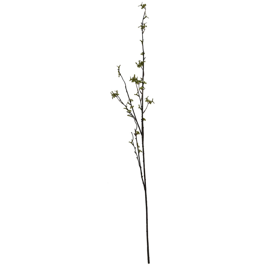 Green Berry Willow Stem with lifelike berries and arching branches, 105cm tall, for elegant home decor by Sostter at brixbailey.com