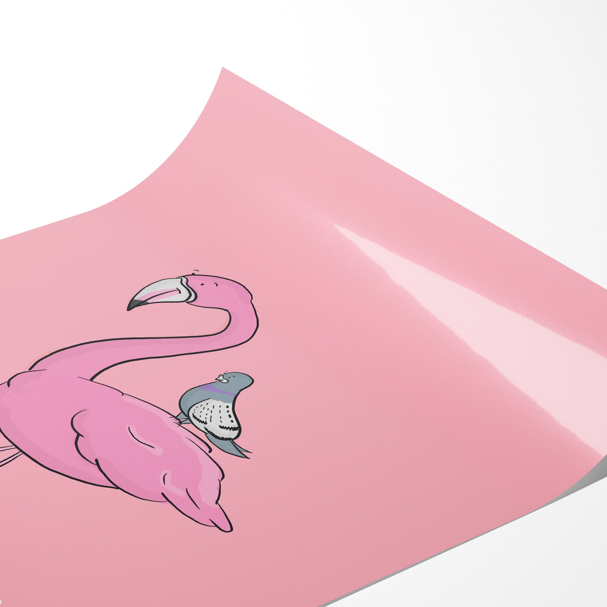 Be a Flamingo – Motivational Quote Art Print