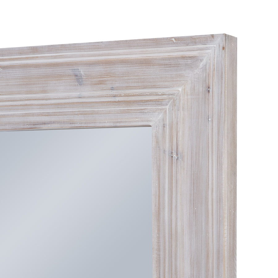 The Harewood White Washed Large Mirror - Rustic Charm Meets Modern Elegance for Any Space by Hill Interiors at www.brixbailey.com