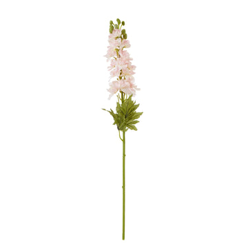 Artificial pink Delphinium stem with delicate florets, 78cm tall, lifelike cottage garden decor for farmhouse or modern interiors by Sostter at brixbailey.com